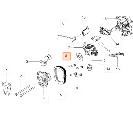 Joint de carburateur pour tronçonneuse MC CULLOCH CS42S