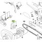 Pignon de chaine F016F05165 tronçonneuse BOSCH UniversalChain 18