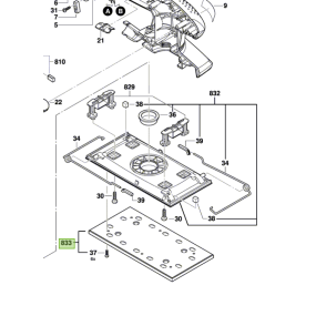 Patin 2 609 000 942 pour ponceuse BOSCH PSS300AE