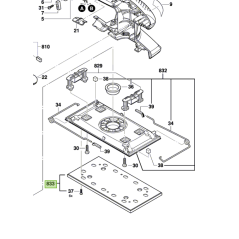 Patin 2 609 000 942 pour ponceuse BOSCH PSS300AE