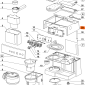 Carter supérieur 503840 pour cafetière MAGIMIX L'EXPRESSO & FITLRE AUTO Carter supérieur 503840 pour cafetière MAGIMIX L'EXPRESSO & FITLRE AUTO