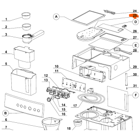 Douchette 503031 pour cafetières MAGIMIX EXPRESSO 11009, 11078, 11107