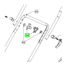 Vis papillon guidon tondeuse RYOBI RLM36C40S25