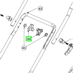 Vis papillon guidon tondeuse RYOBI RLM36C40S25
