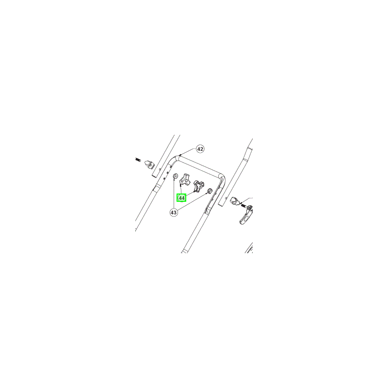 Vis papillon guidon tondeuse RYOBI RLM36C40S25 Vis papillon guidon tondeuse RYOBI RLM36C40S25