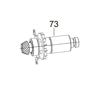 Induit moteur pour meuleuses AEG Powertools BEWS18