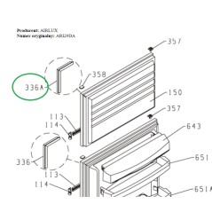 Joint de porte Z693275 pour congélateur AIRLUX ARI28 - ARI29DA - RD270