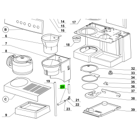 Durite silicone 12 x 8mm pour cafetière expresso MAGIMIX