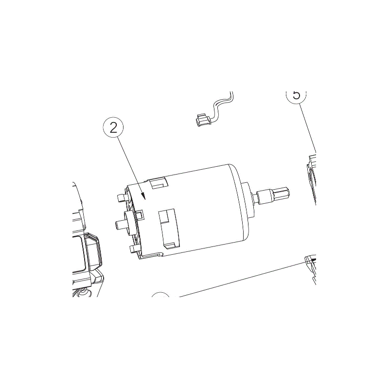 Moteur 5131032997 clé à chocs RYOBI R18IW3-0, R18IW3-L15S, R18IW3-120S Moteur 5131032997 clé à chocs RYOBI R18IW3-0, R18IW3-L15S, R18IW3-120S