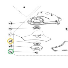Rondelle 5131033939 débroussailleuses RYOBI RXBC01,RBC18X20B4,RBC18X20B4,OBC1820B
