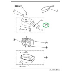 Carter moteur pour robot MAGIMIX MINI et MINI PLUS
