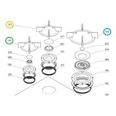 Grille ARD Z203143 tables de cuisson AIRLUX  AV635HBK, AV685HBK, TV263, TV264