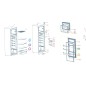 Etagère verre Z12531000000920 réfrigérateur GLEM GRF210IX, GRF210SI, GRF210WH