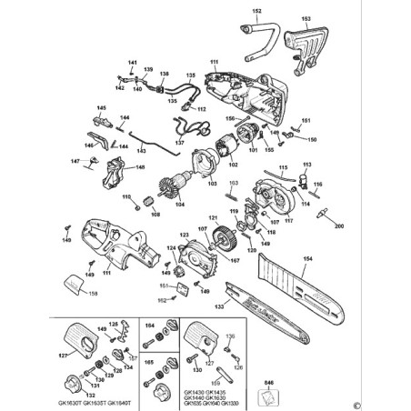 Bras de securite tronconneuse BLACK  et  DECKER