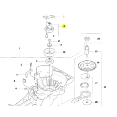 Embrayage pour taille haies HUSQVARNA 325 HD75 X-SERIES