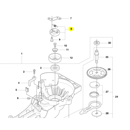 Embrayage pour taille haies HUSQVARNA 325 HD75 X-SERIES