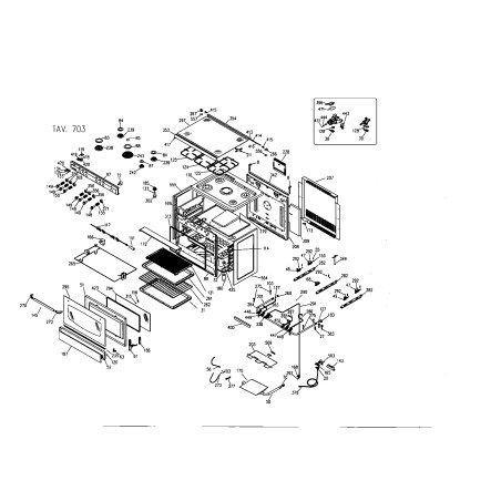 Support injecteur cuisiniere GLEM XCU93