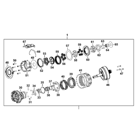 Boîtier transmission perceuses DeWALT DCD737 - DCD795