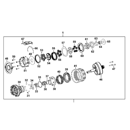 Boîtier transmission perceuses DeWALT DCD737 - DCD795