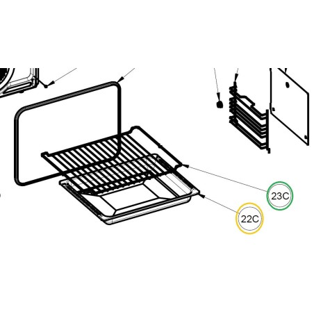 Léche frites Z2409602 cuisinières AIRLUX AFD40BKT, AFD40IXT, AFD40WHT