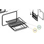 Léche frites Z2409602 cuisinières AIRLUX AFD40BKT, AFD40IXT, AFD40WHT Léche frites Z2409602 cuisinières AIRLUX AFD40BKT, AFD40IXT, AFD40WHT
