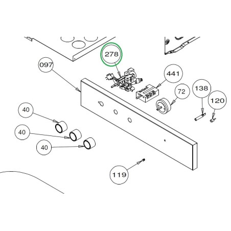 Robinet thermostatique Z011U60 fours GLEM FOG21IX, GFGB31IX, GFGB31IX