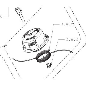 Vis de fixation tête débroussailleuses RYOBI
