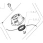 Vis fixation tête débroussailleuse RYOBI RBC30SBSB Vis fixation tête débroussailleuse RYOBI RBC30SBSB