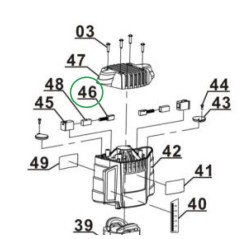 Charbons 435047001046 pour défonçeuse EINHELL TH-RO1100E, TC-RO1155E