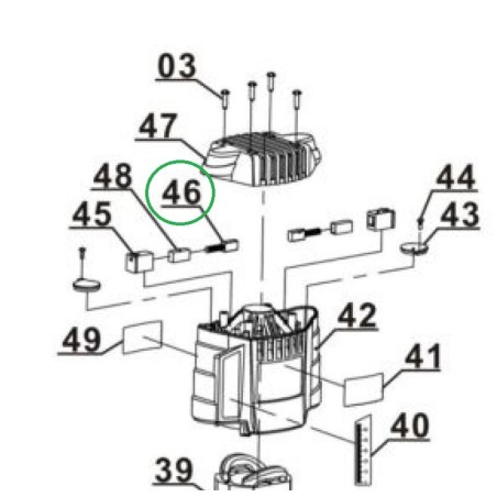Charbons 435047001046 pour défonçeuse EINHELL TH-RO1100E, TC-RO1155E