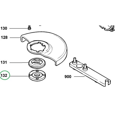Flasque supérieur pour meuleuses Black & Decker KG75