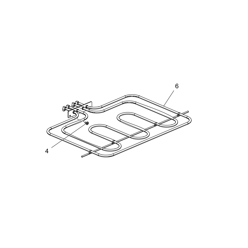 Resistance supérieure pour four GLEM GFM62