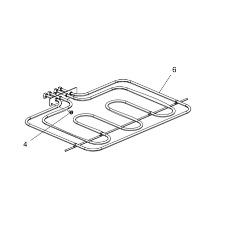 Resistance supérieure pour four GLEM GFM62