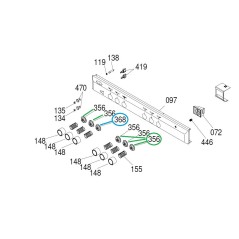Manette de réglage Z030Y15 cuisinière GLEM CC902ETR3, CC902ETRN, CC902ETRN