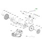 Axe Support de roue tondeuse RYOBI RLM46140, RLM46173, RLM46175S, RLM46175SO Axe Support de roue tondeuse RYOBI RLM46140, RLM46173, RLM46175S, RLM46175SO