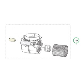 Moteur ZSPL0085 hottes AIRLUX AHDP650IX, AHDP950IX, AHP65IX, AHP65IXN