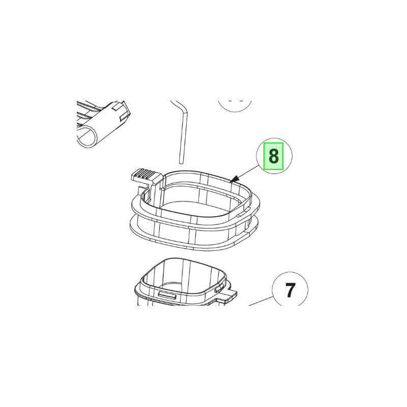 Adaptateur de tube souffleur RYOBI OBV18