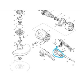 Interrupteur 650102-8 pour meuleuses MAKITA GA9020 - GA9030