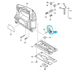 Guide lame 158392-2 scie sauteuse MAKITA 4329
