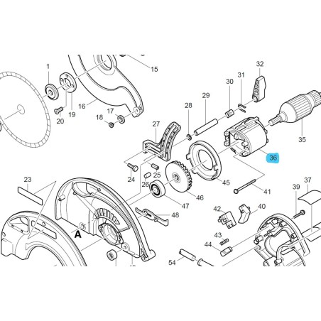 Inducteur pour meuleuse MAKITA 5903R