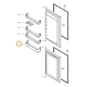 Balconnet porte bouteille Z42159490 combiné AIRLUX ARI301CA - ARI1450