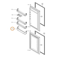 Balconnet porte bouteille Z42159490 combiné AIRLUX ARI301CA - ARI1450