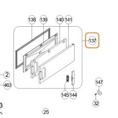 Porte freezer Z42143593 réfrigérateur AIRLUX  ARI88, ARI122