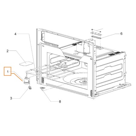 Spot halogéne Z162002 pour le micro-ondes AIRLUX FMO460C