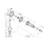 Pignon de sortie moteur meuleuse MAKITA GA5040