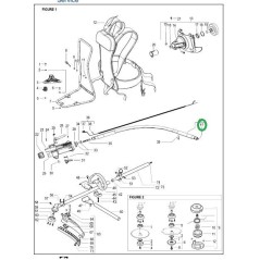 Arbre flexible debroussailleuse McCulloch 2.210BP - Elite 4630X BP