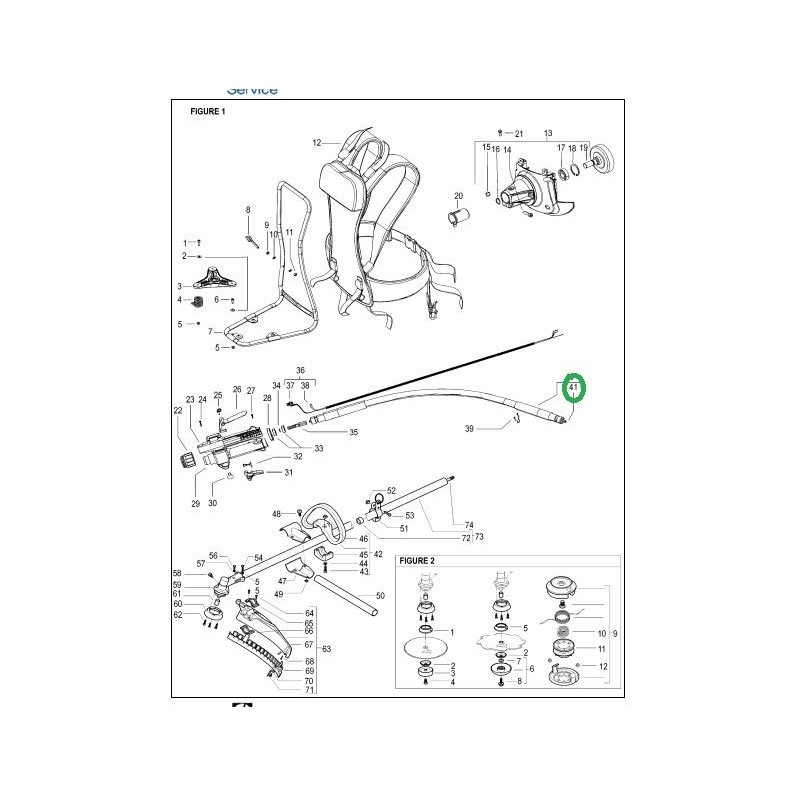 Arbre flexible debroussailleuse McCulloch 2.210BP - Elite 4630X BP Arbre flexible debroussailleuse McCulloch 2.210BP - Elite 4630X BP