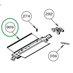 Brûleur complet + déflecteur grill Z57B645 pour AFGC310BK, AFGC310IX, AFSCW21BKN