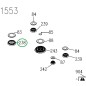 Support chapeau Z01W461 tables AIRLUX, GLEM GX96CMIX, TE2720GC, TE2730GC Support chapeau Z01W461 tables AIRLUX, GLEM GX96CMIX, TE2720GC, TE2730GC
