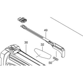 Levier d'interrupteur pour meuleuse MAKITA. Convient au modèle M9503R